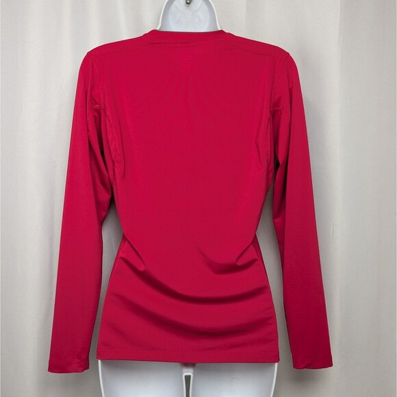 Nike Pro Dri-Fit Long Sleeve Fitted Top Women's Size Small Pink Athletic Running - Picture 5 of 6